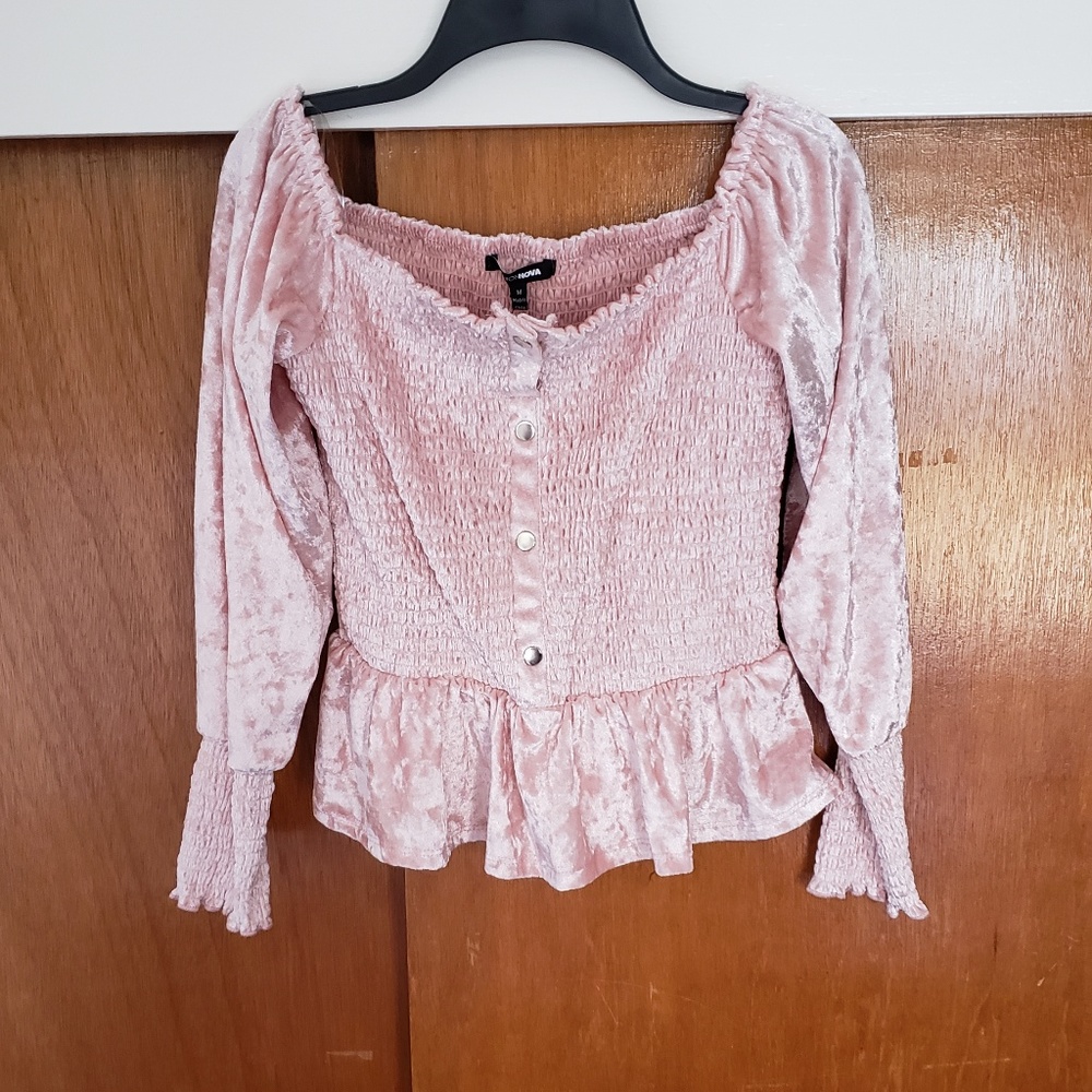 FASHION NOVA OFF THE SHOULDER PRINCESS TOP